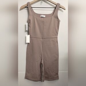 Aritzia Taupe Sleeveless Jumpsuit